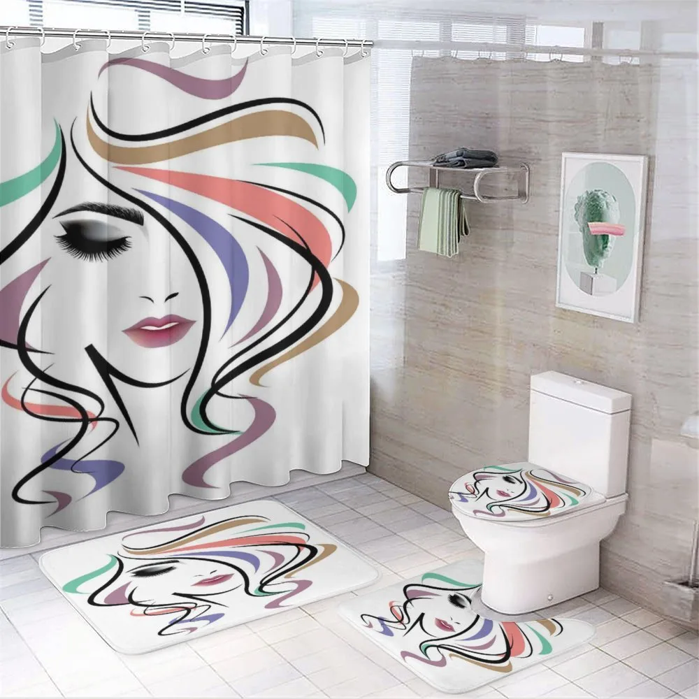 Dark Smokey Eye Make-up — 4-Piece Bathroom Set preview