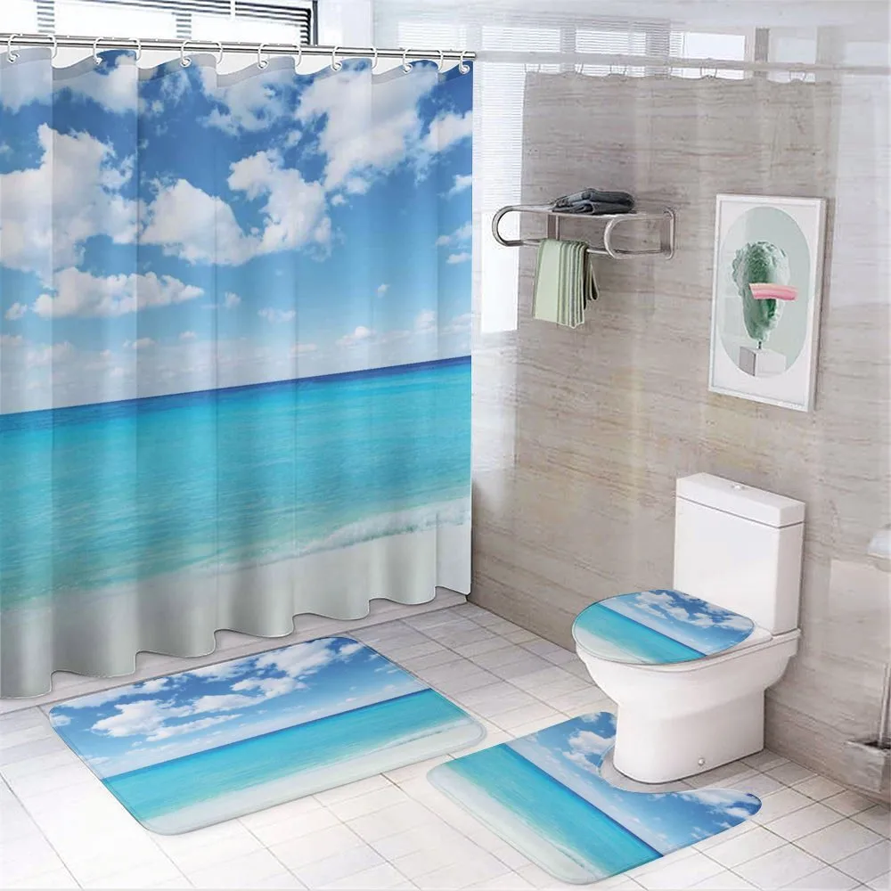 Hawaiian Seascape — 4-Piece Bathroom Set preview