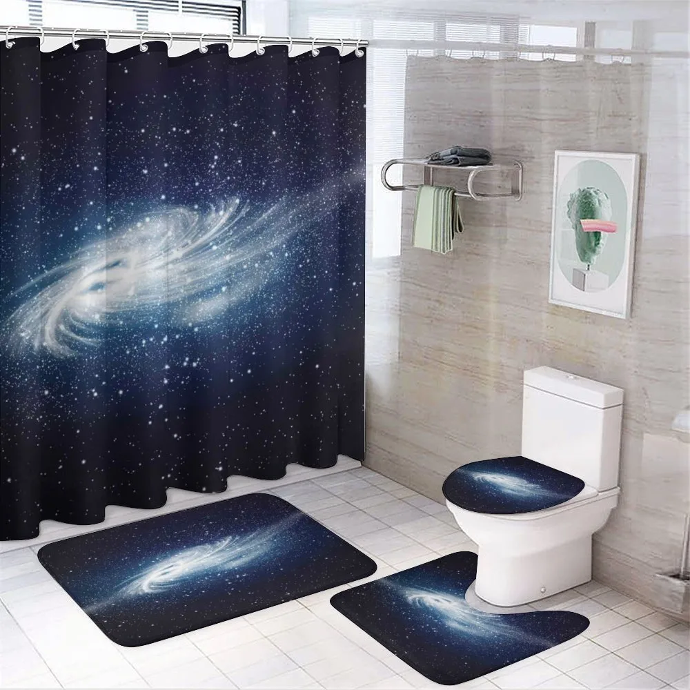 Milky Way Galaxy Space — 4-Piece Bathroom Set preview