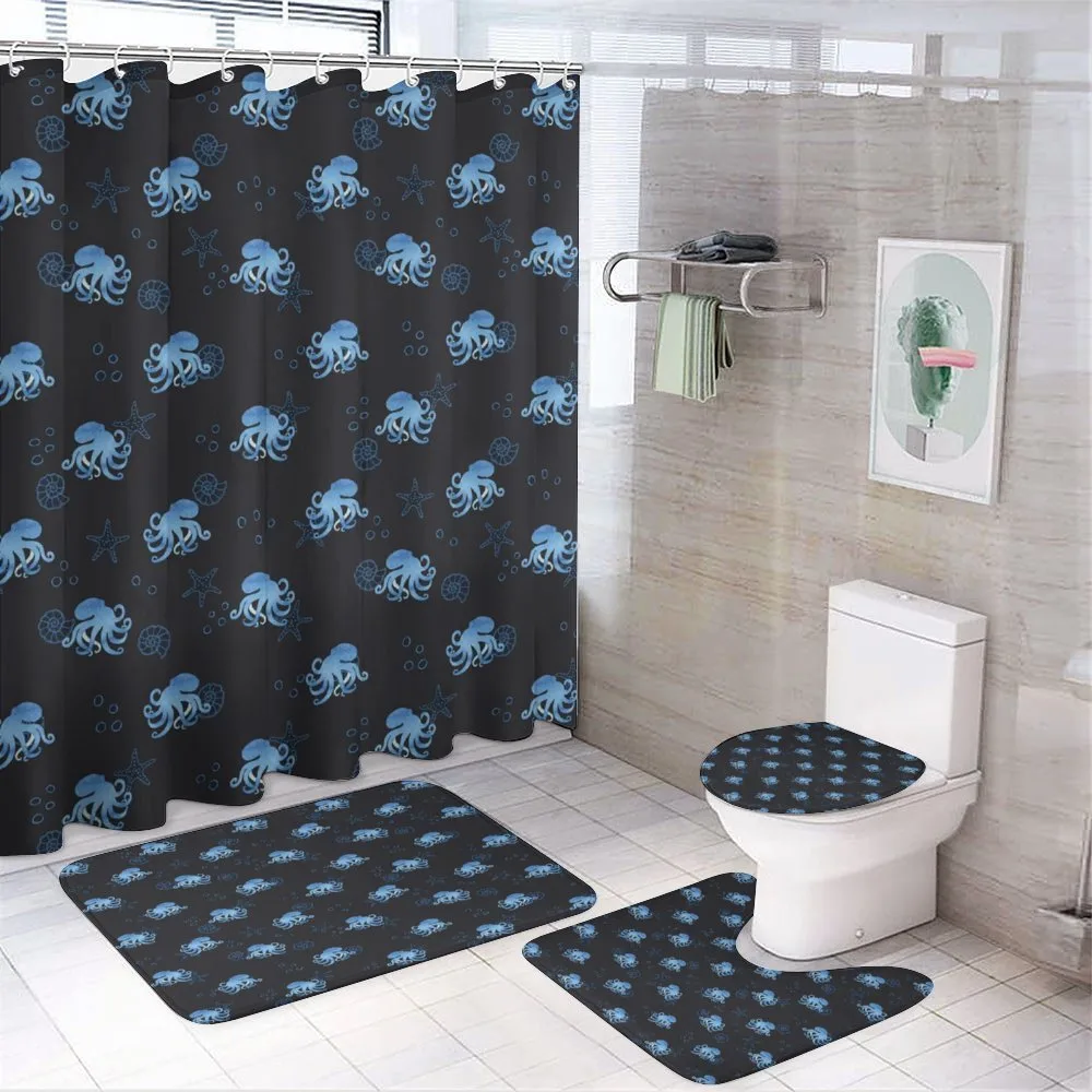 Ocean Inhabitants — 4-Piece Bathroom Set preview