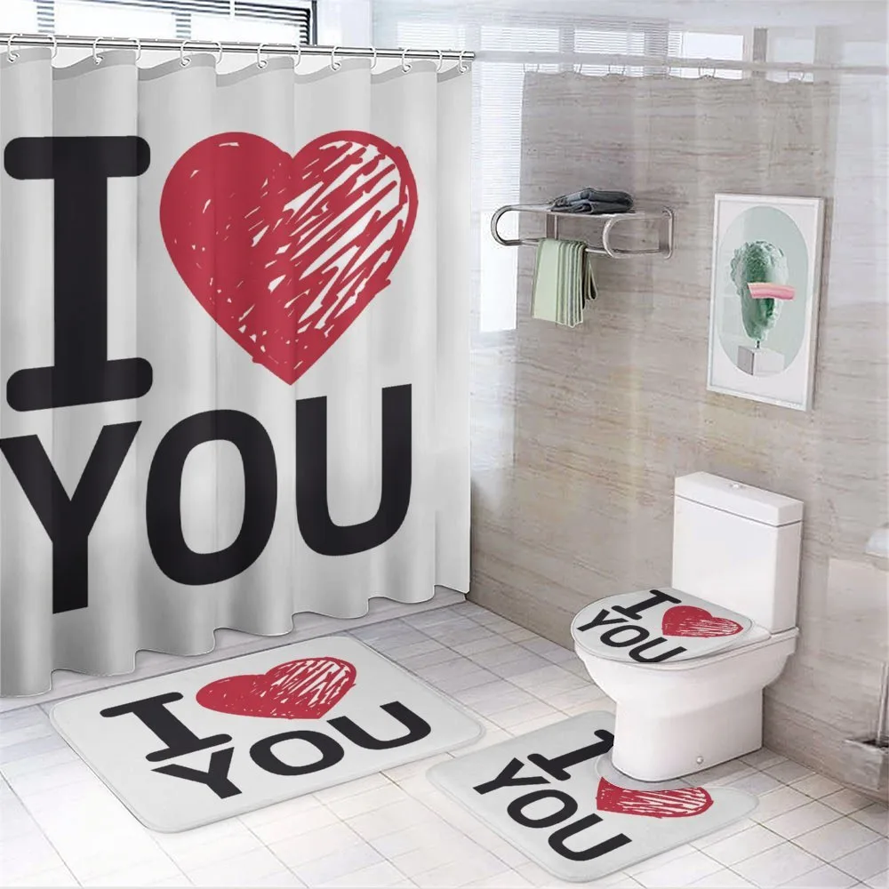 Simple Calligraphy — 4-Piece Bathroom Set preview