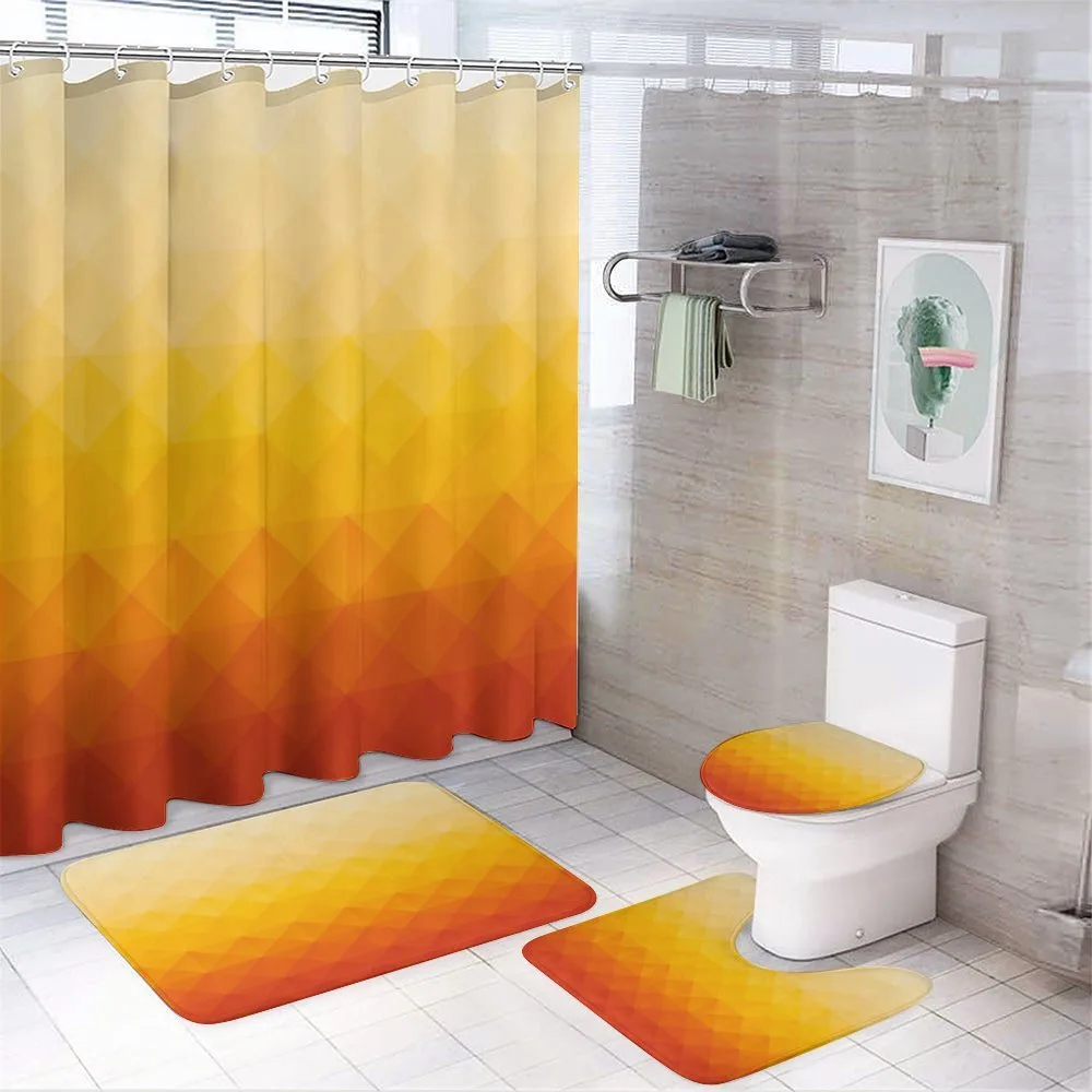 Triangle Mosaic Poly — 4-Piece Bathroom Set preview