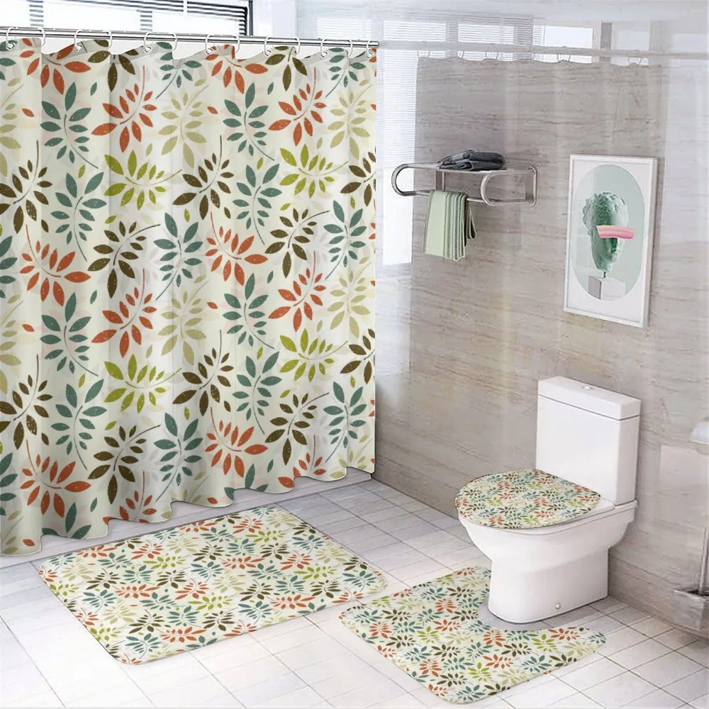 Vintage Falling Leaves — 4-Piece Bathroom Set preview