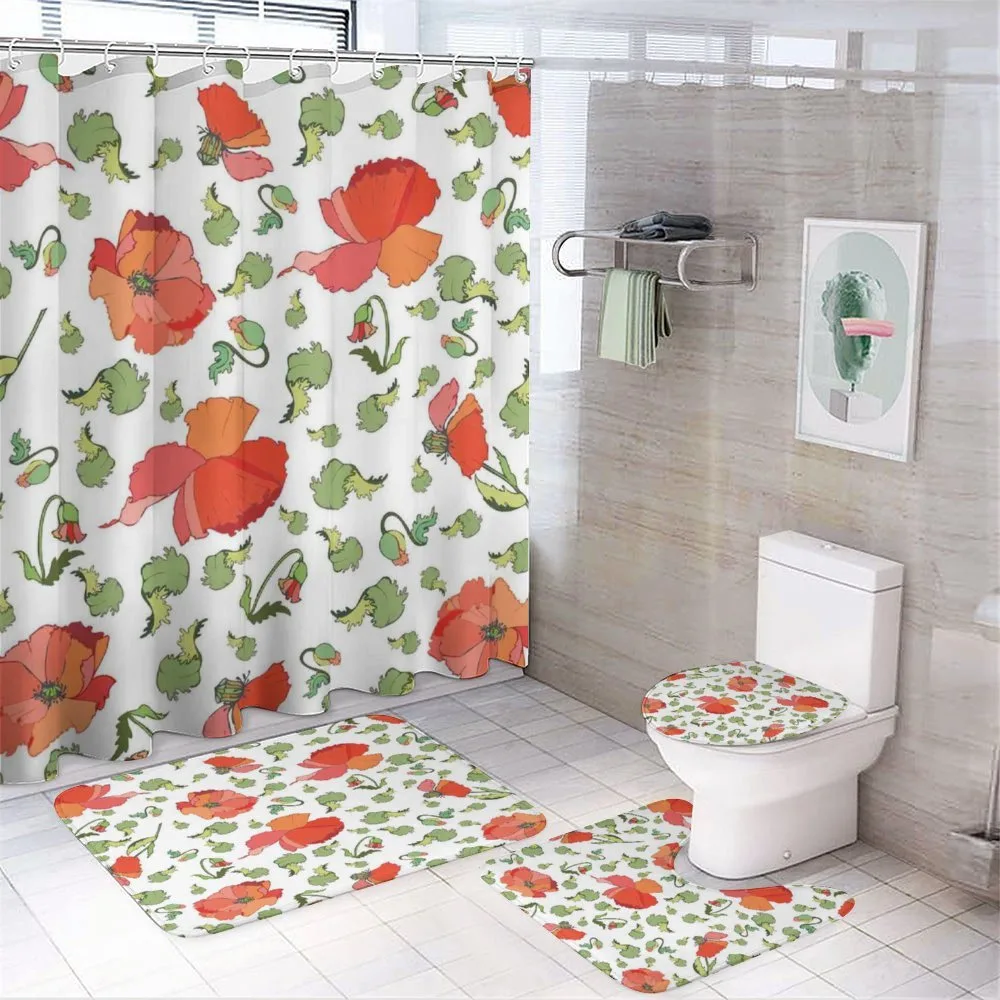 Buds Blossoms Leaves — 4-Piece Bathroom Set preview