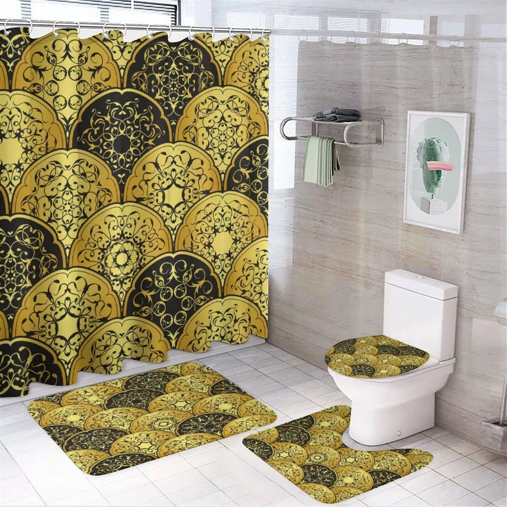 Scale Style Circles — 4-Piece Bathroom Set preview