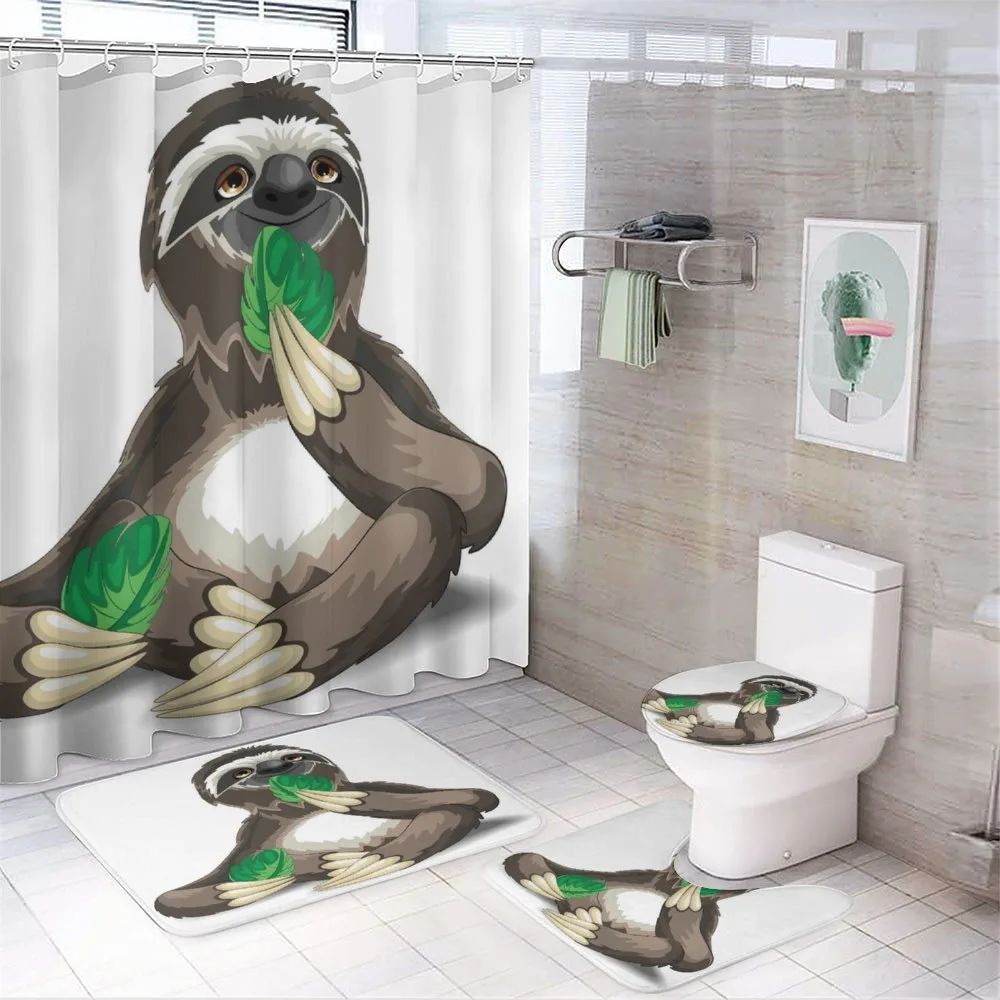 Sluggish Idle Character — 4-Piece Bathroom Set preview
