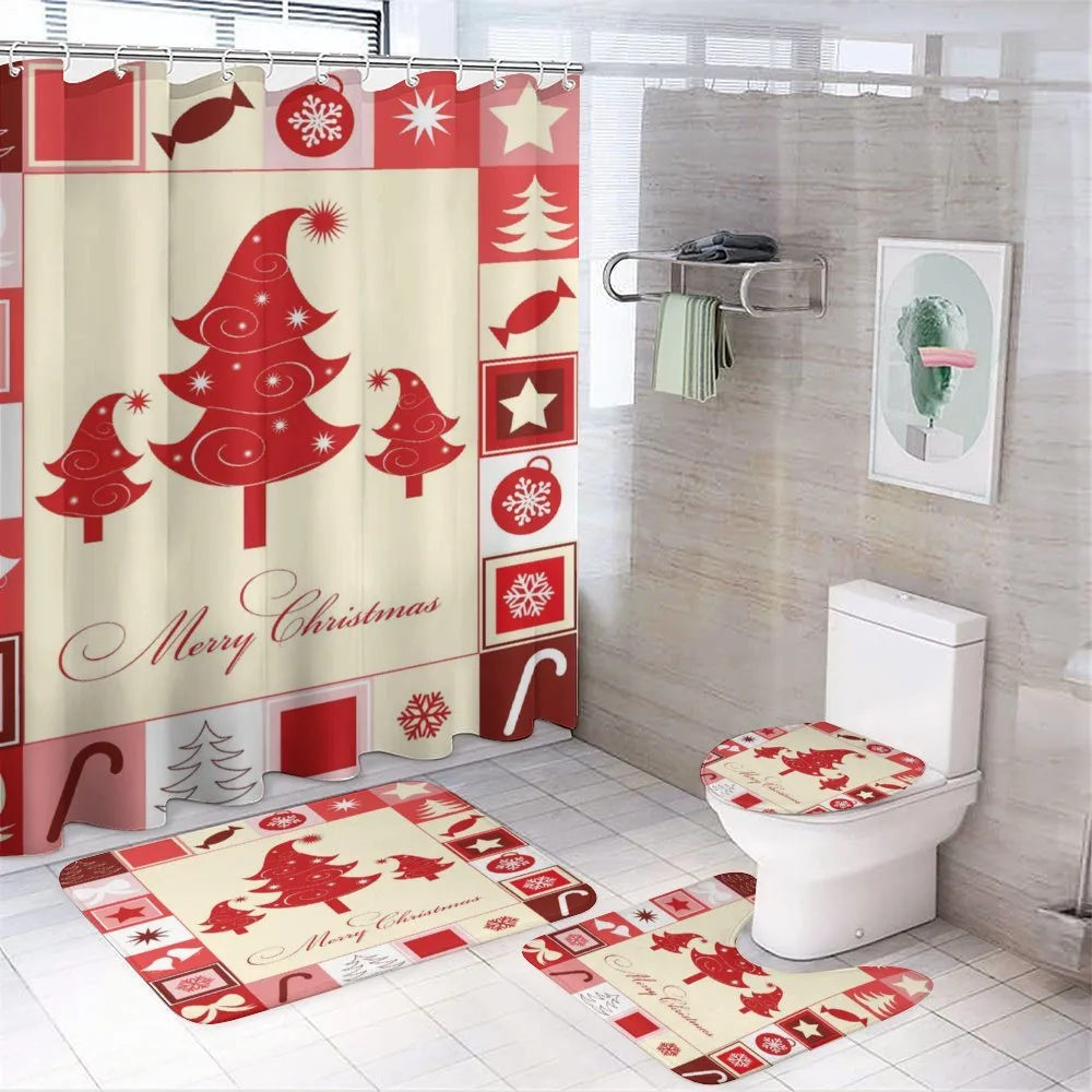 Trees Candy Stars — 4-Piece Bathroom Set preview