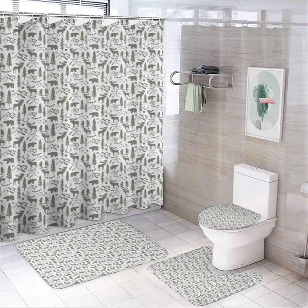 Wild Nature Theme — 4-Piece Bathroom Set preview
