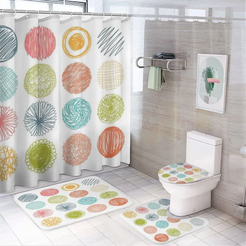 Childish Joyful Abstract — 4-Piece Bathroom Set preview