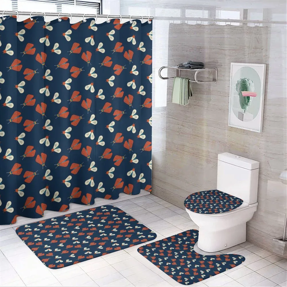Flying Spring Insect Theme — 4-Piece Bathroom Set preview