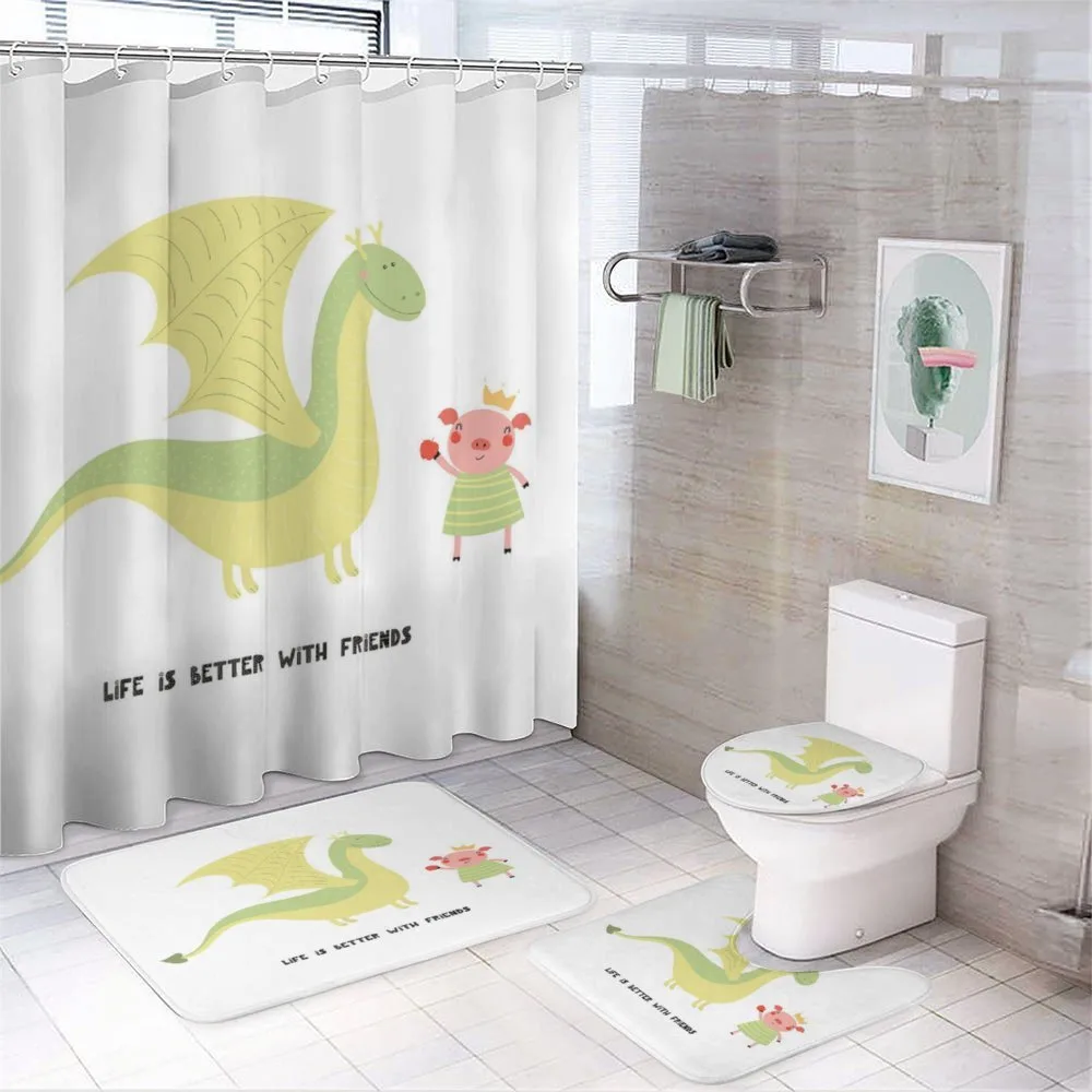 Life is Better with Friends — 4-Piece Bathroom Set preview