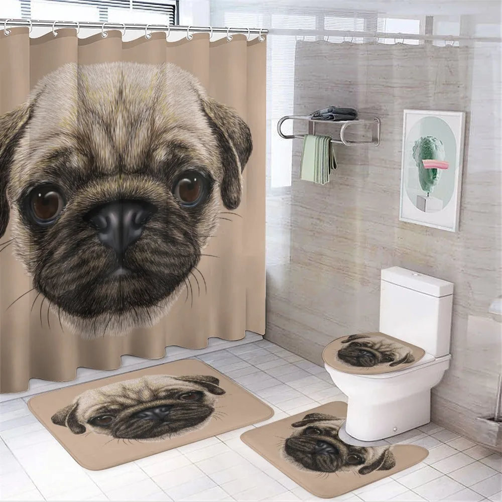 Pet Animal Art Design Dog — 4-Piece Bathroom Set preview