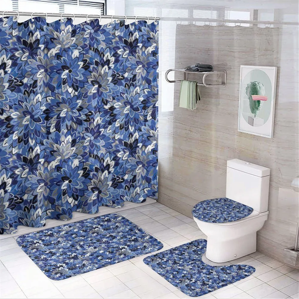 Vintage Colorful Petals — 4-Piece Bathroom Set preview
