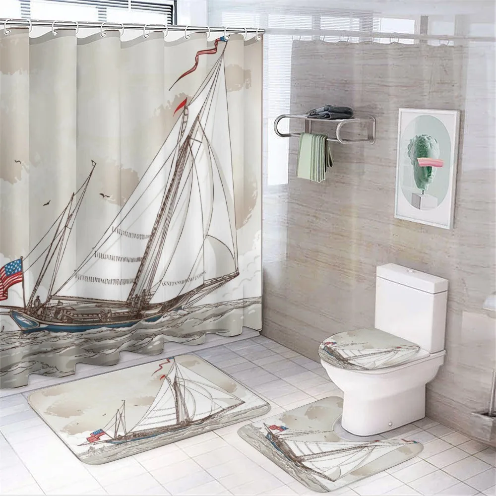 Antique American Yacht — 4-Piece Bathroom Set preview