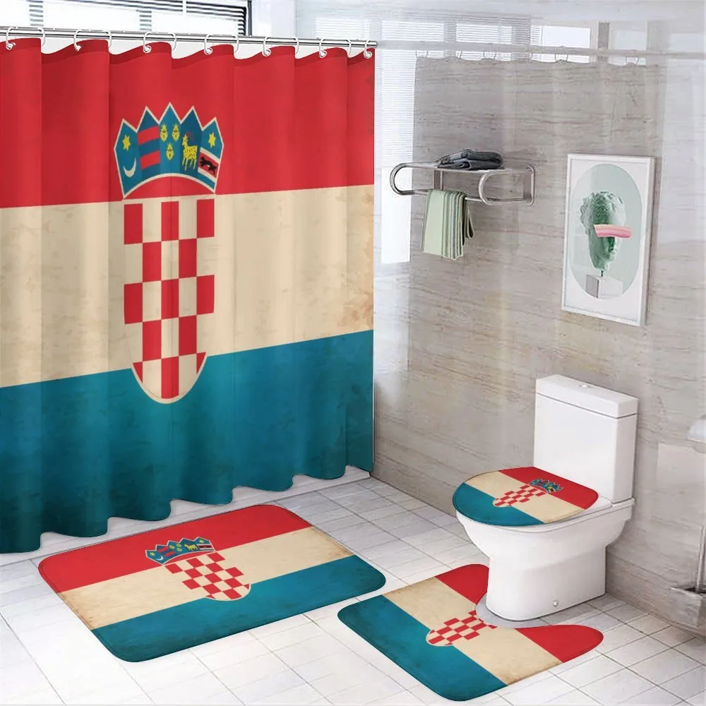 European Country Flag Art — 4-Piece Bathroom Set preview