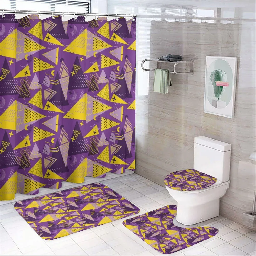 Funny Memphis — 4-Piece Bathroom Set preview