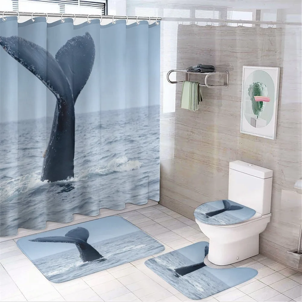Whale Tail Puerto Lopez — 4-Piece Bathroom Set preview
