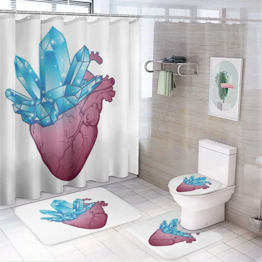 Crystal Growing from Heart — 4-Piece Bathroom Set preview