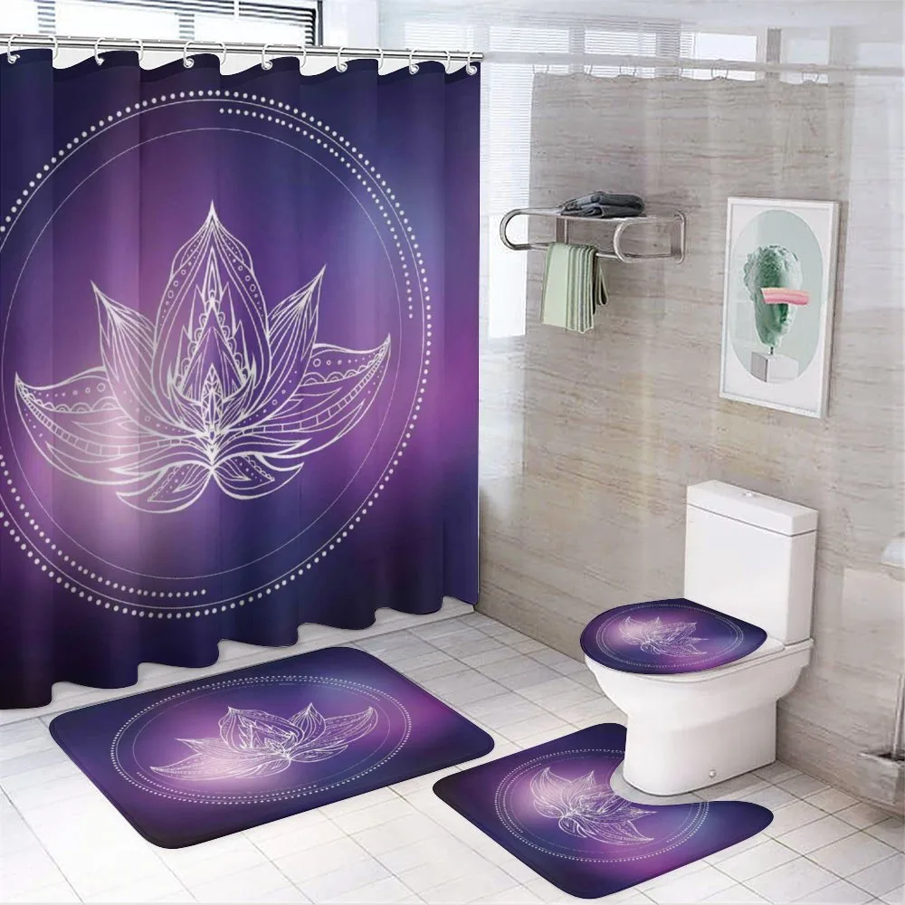 Lotus Flower Space — 4-Piece Bathroom Set preview