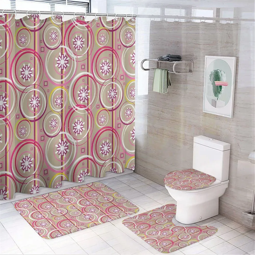 Modern Retro Mix Sketch — 4-Piece Bathroom Set preview