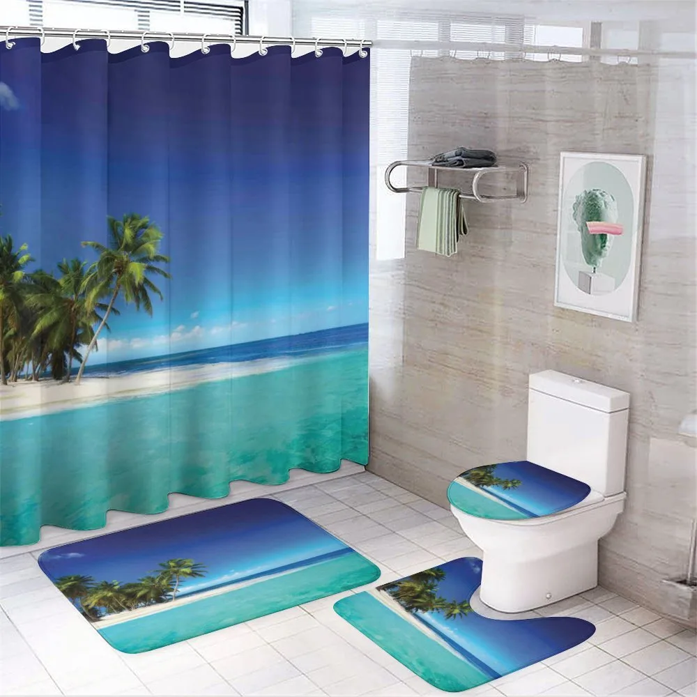 Seaside Nature Tropic — 4-Piece Bathroom Set preview