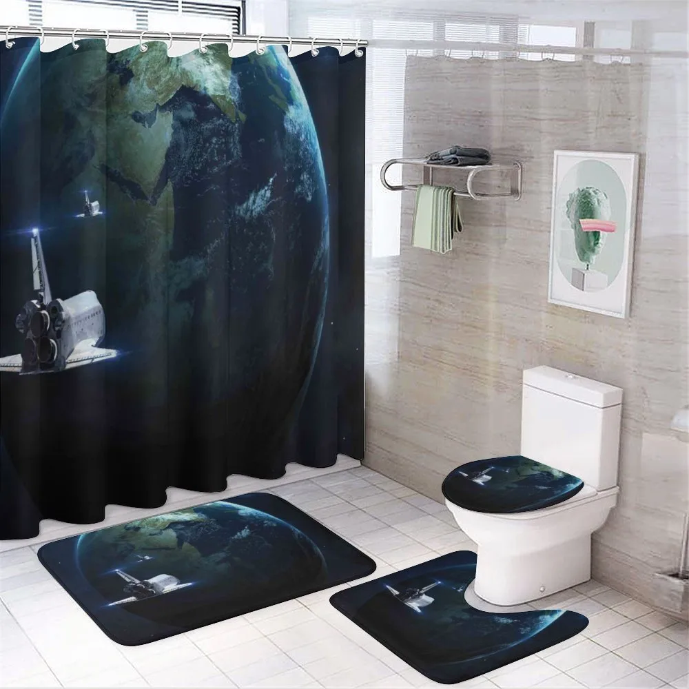 Spaceship Earth Fiction — 4-Piece Bathroom Set preview