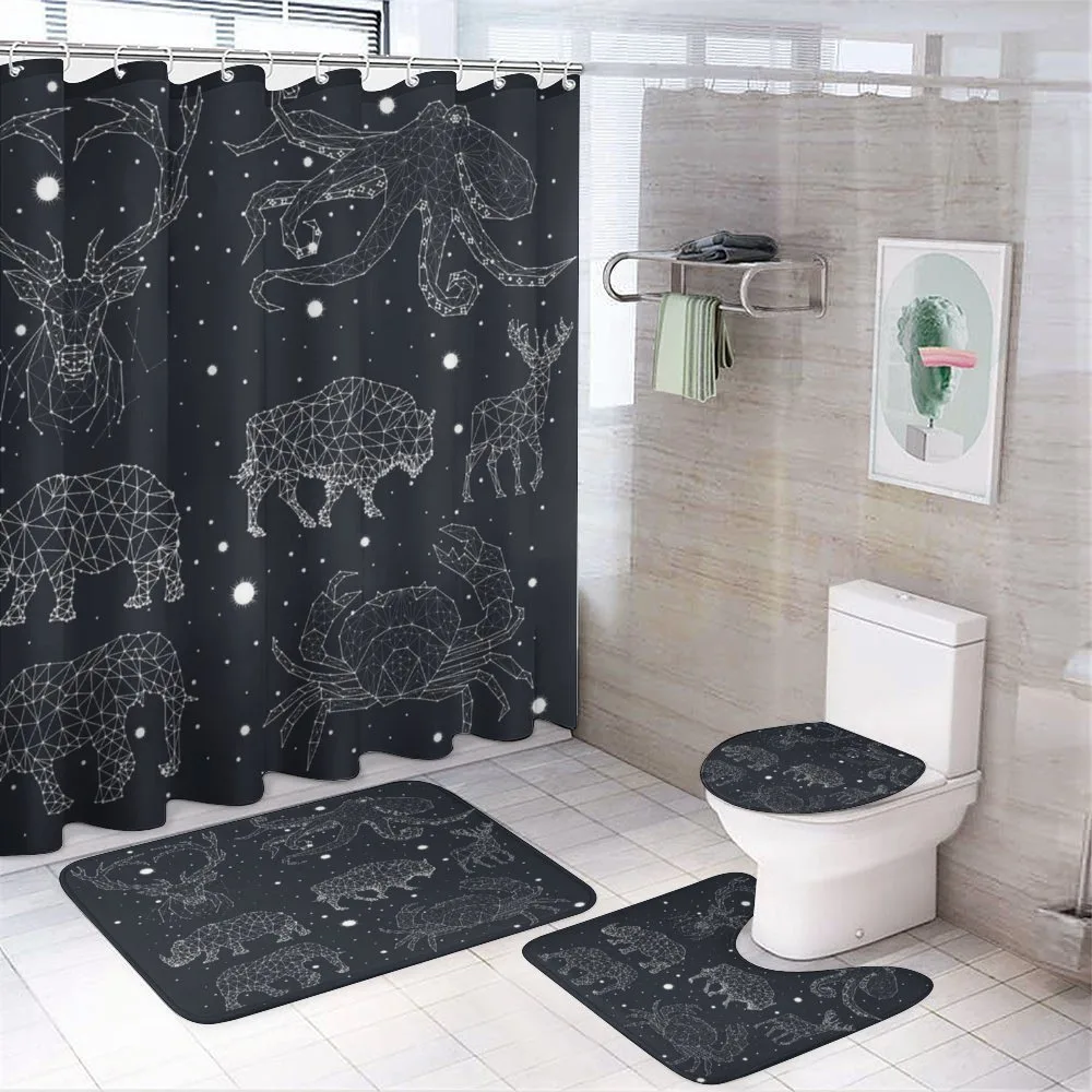 Constellation Signs — 4-Piece Bathroom Set preview