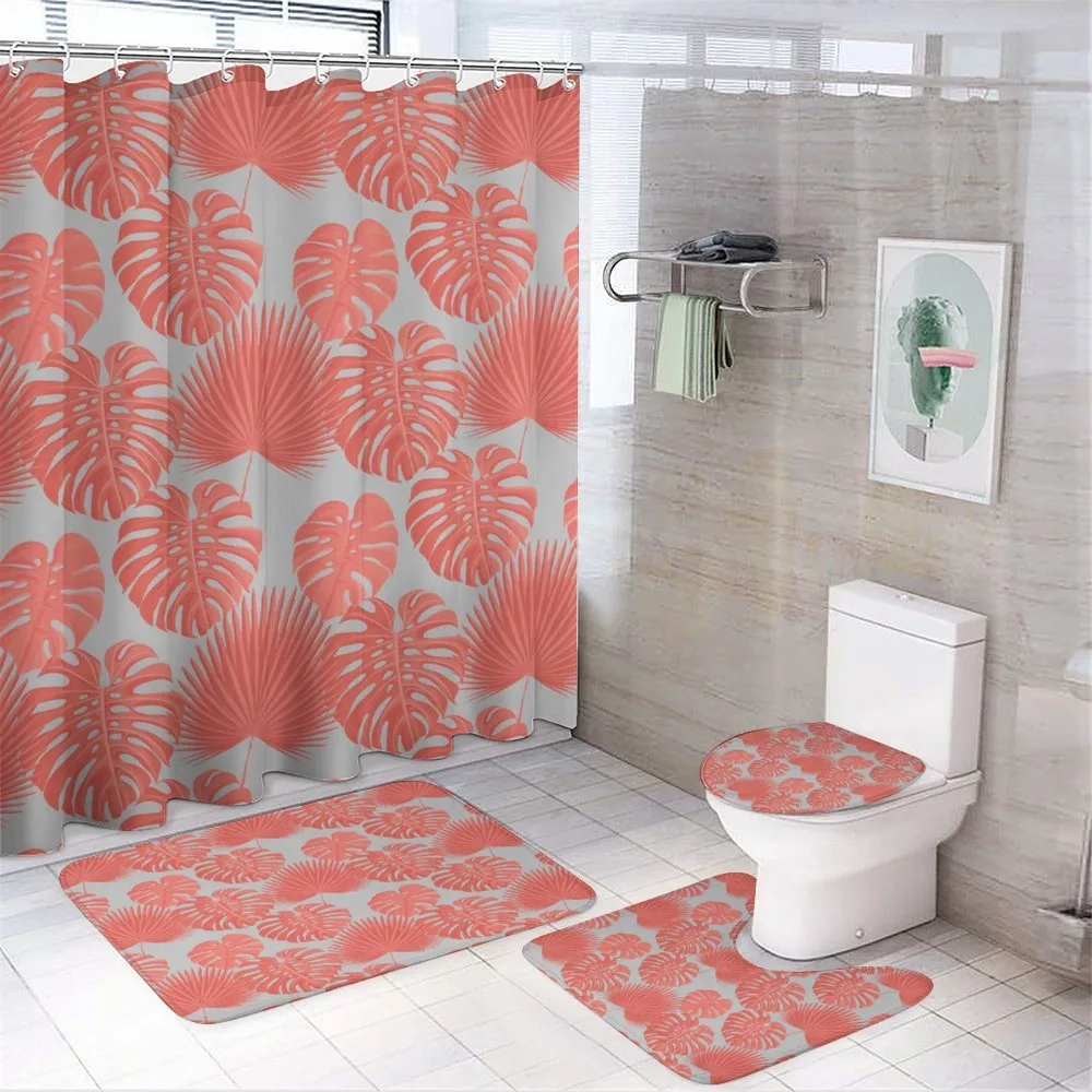 Exotic Monstera Plantation — 4-Piece Bathroom Set preview