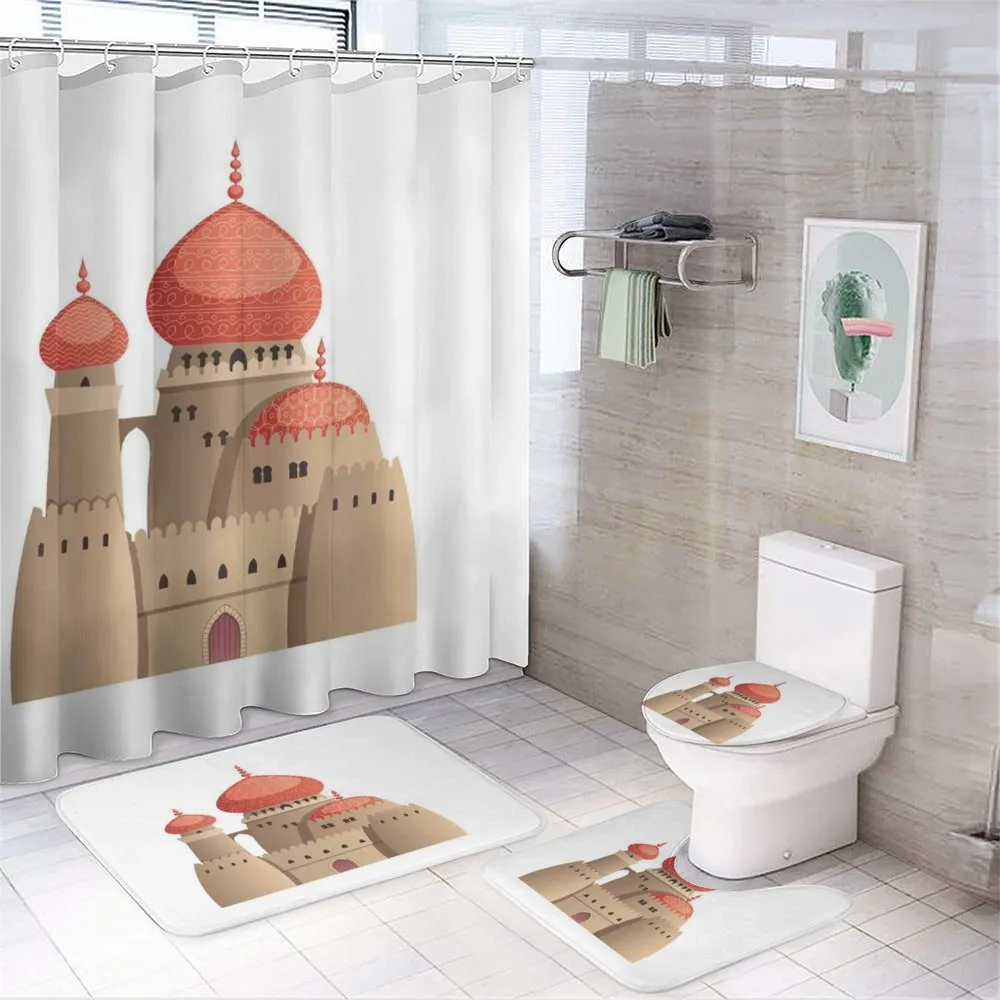 Fantasy Castle Cartoon — 4-Piece Bathroom Set preview
