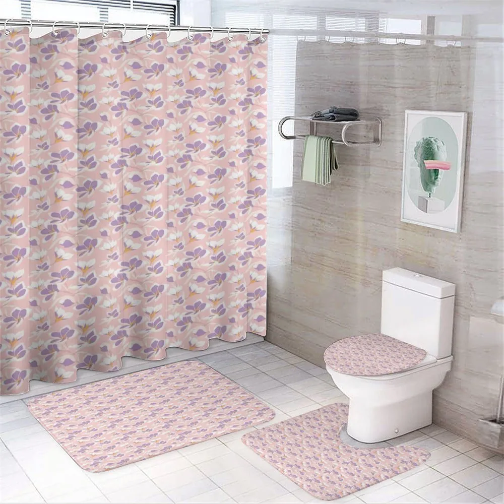 Peony Botany Garden Design — 4-Piece Bathroom Set preview