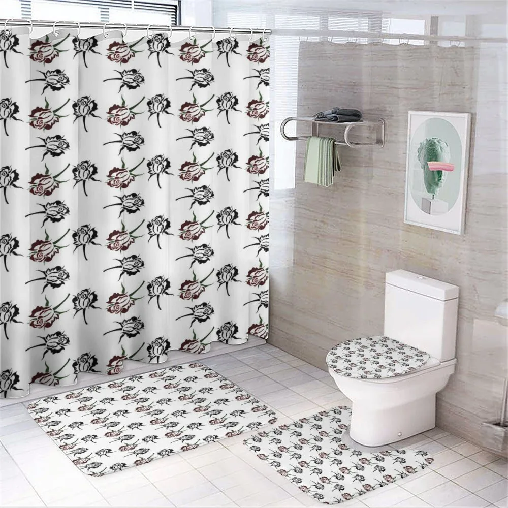 Romantic Flowers — 4-Piece Bathroom Set preview