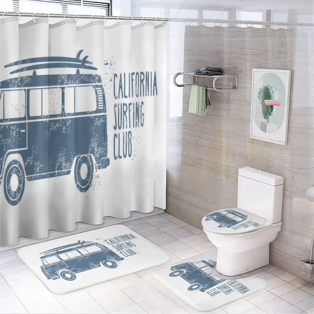 California Surfing Club Vintage — 4-Piece Bathroom Set preview