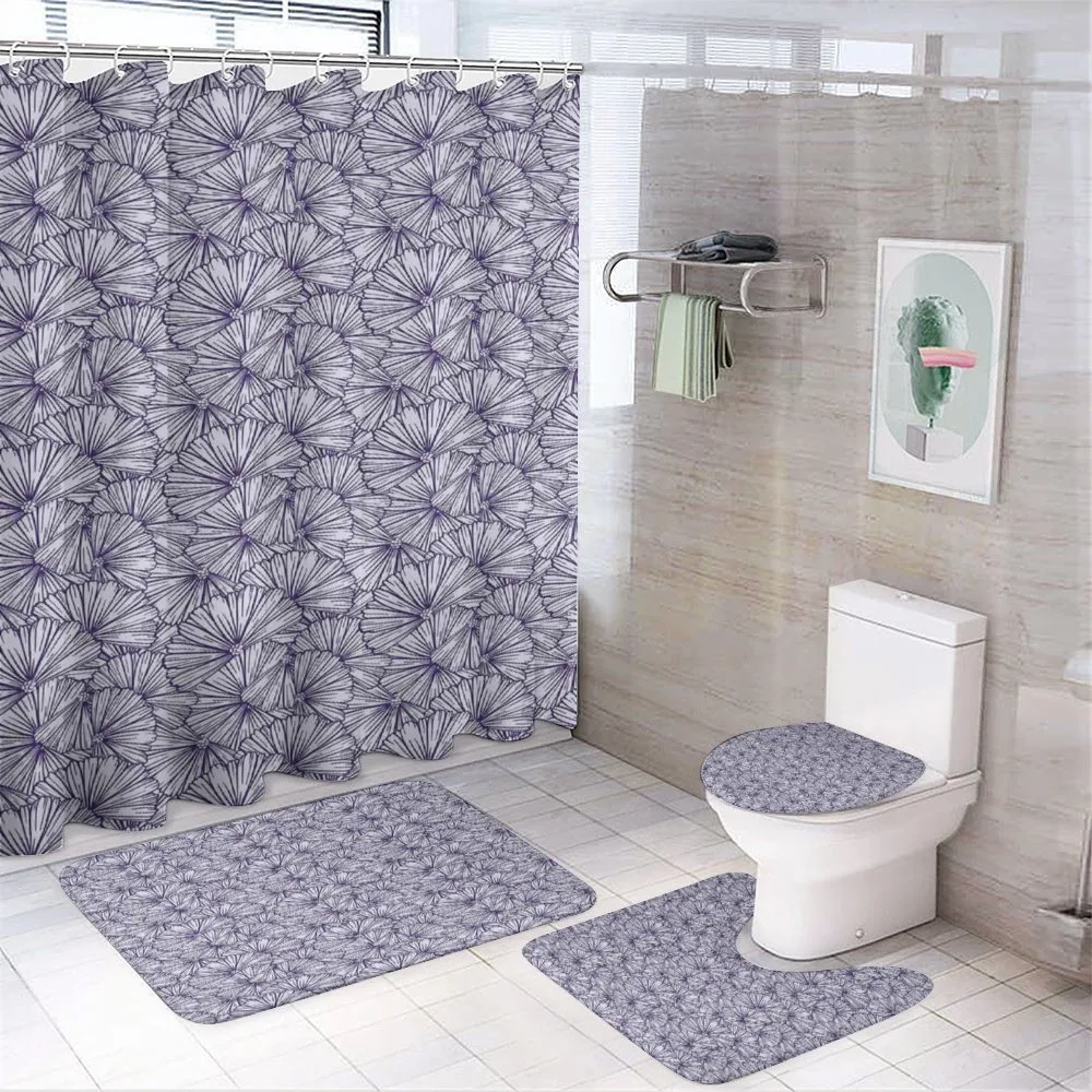 Delicate Flower Bouquet — 4-Piece Bathroom Set preview