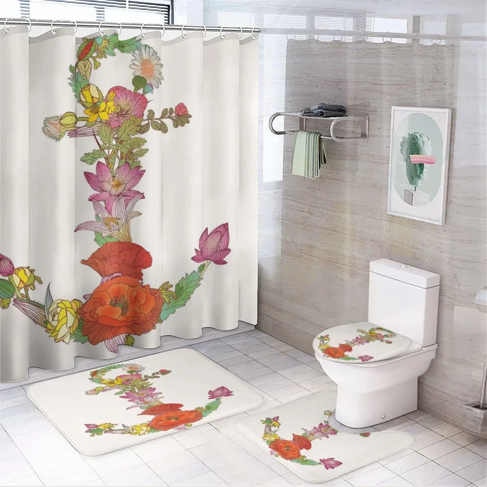 Spring Flowers Blooming — 4-Piece Bathroom Set preview