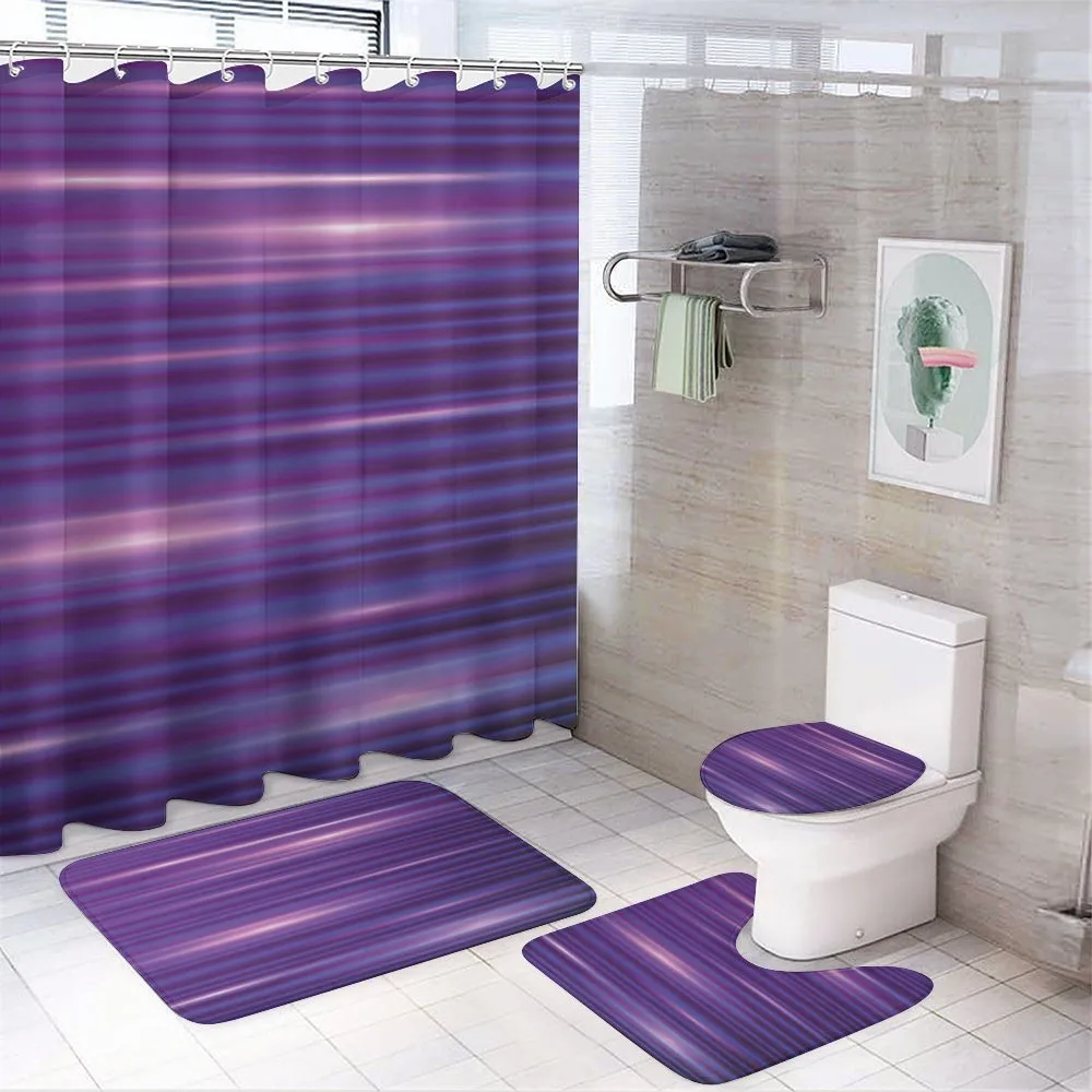 Stripe Horizontal Lines — 4-Piece Bathroom Set preview