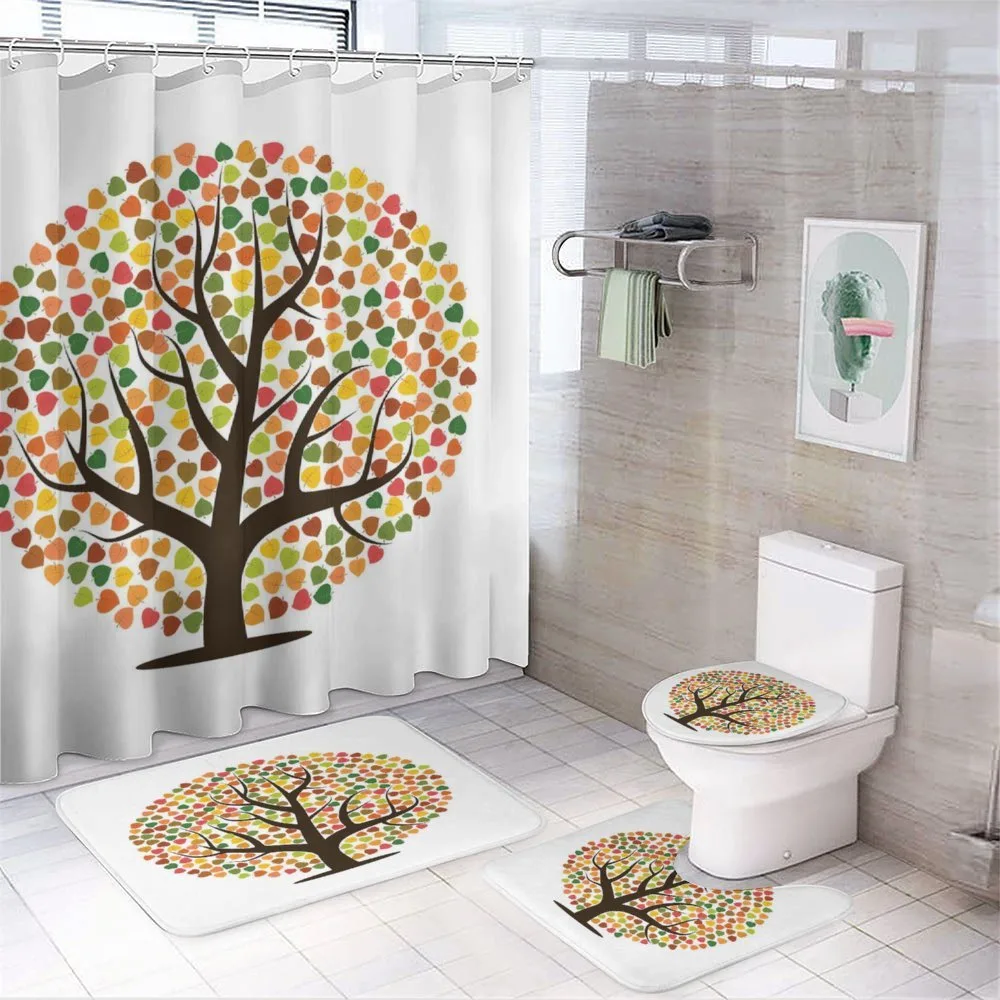 Autumn Season Foilage Design — 4-Piece Bathroom Set preview