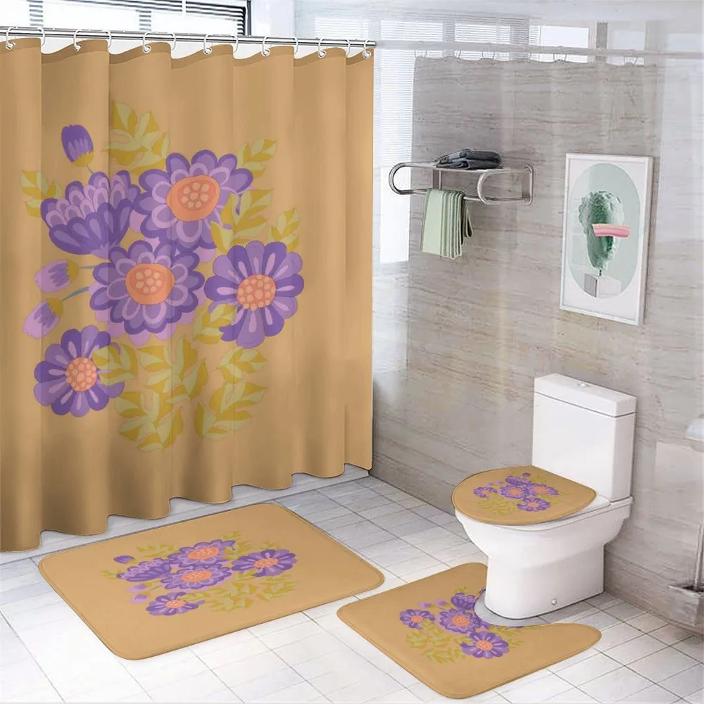 Bouquet of Fall Blossom 4-Piece Bathroom Set product video
