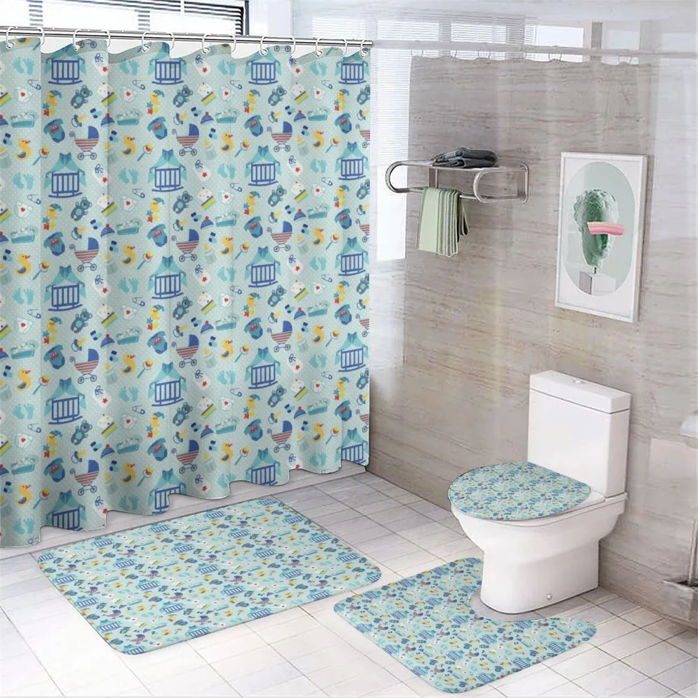 Crestcent Moon with Stars — 4-Piece Bathroom Set preview