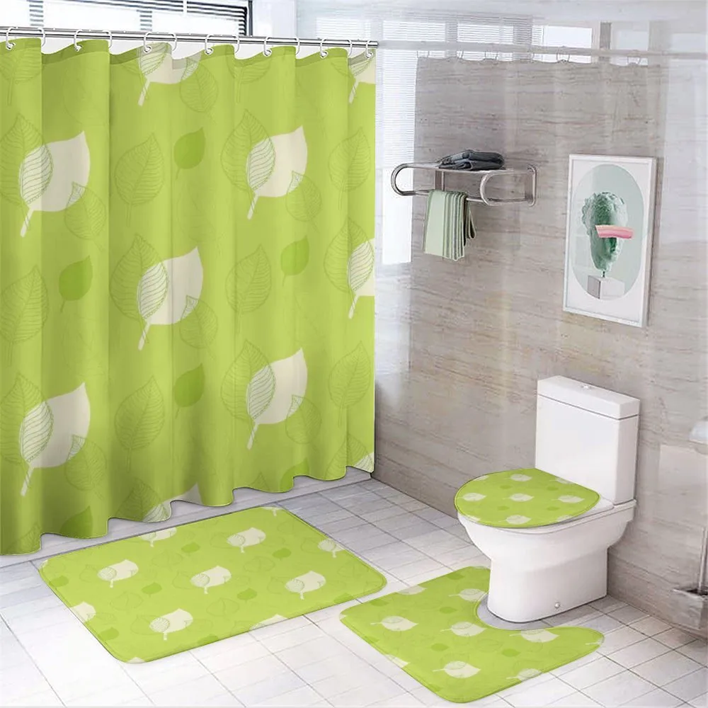 Old Fashion Retro Leaf — 4-Piece Bathroom Set preview