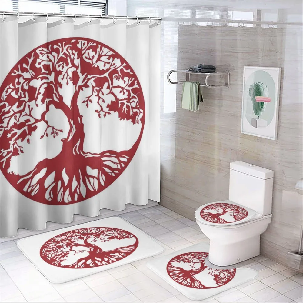 Traditional Oak Silhouette — 4-Piece Bathroom Set preview