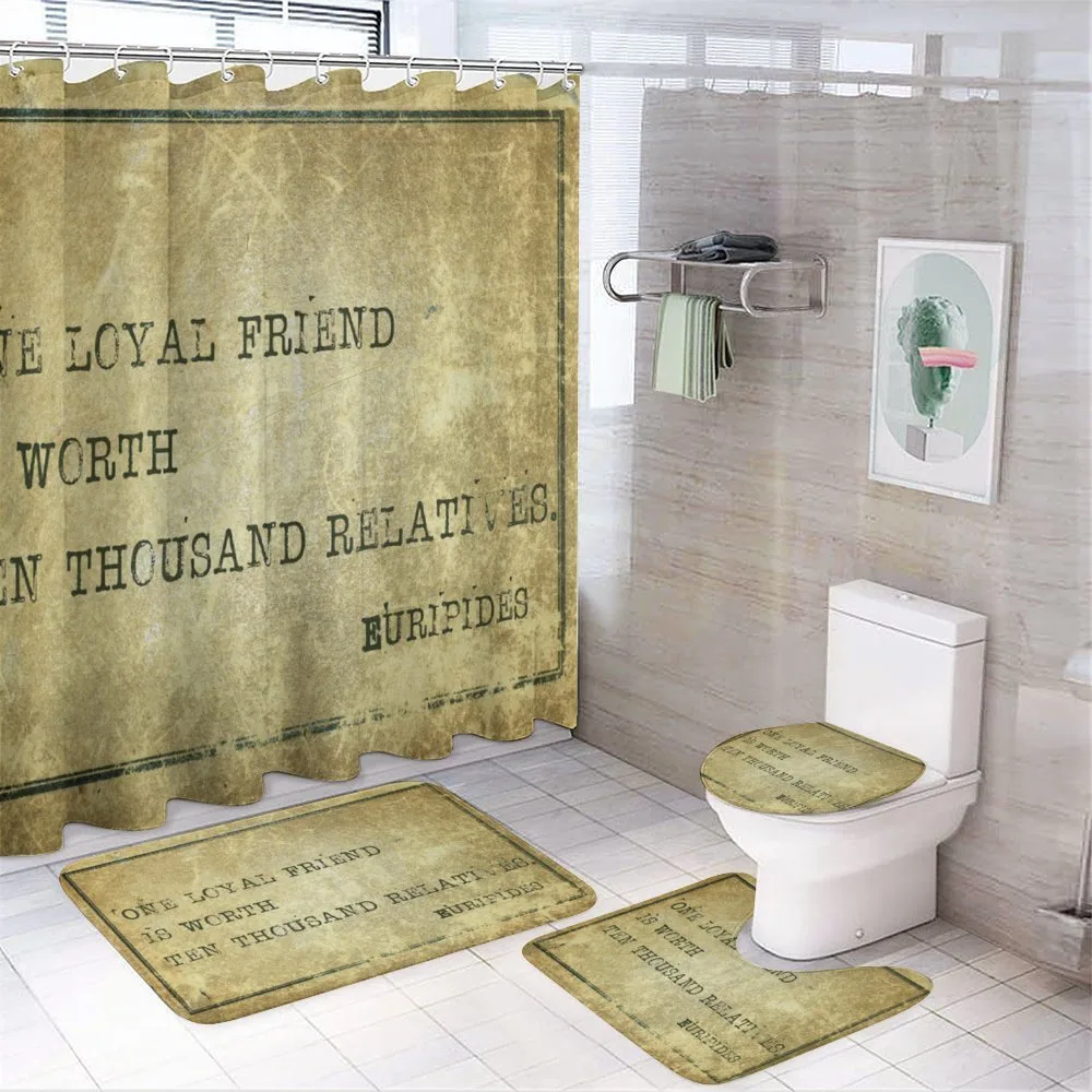 Euripides Sayings Art — 4-Piece Bathroom Set preview