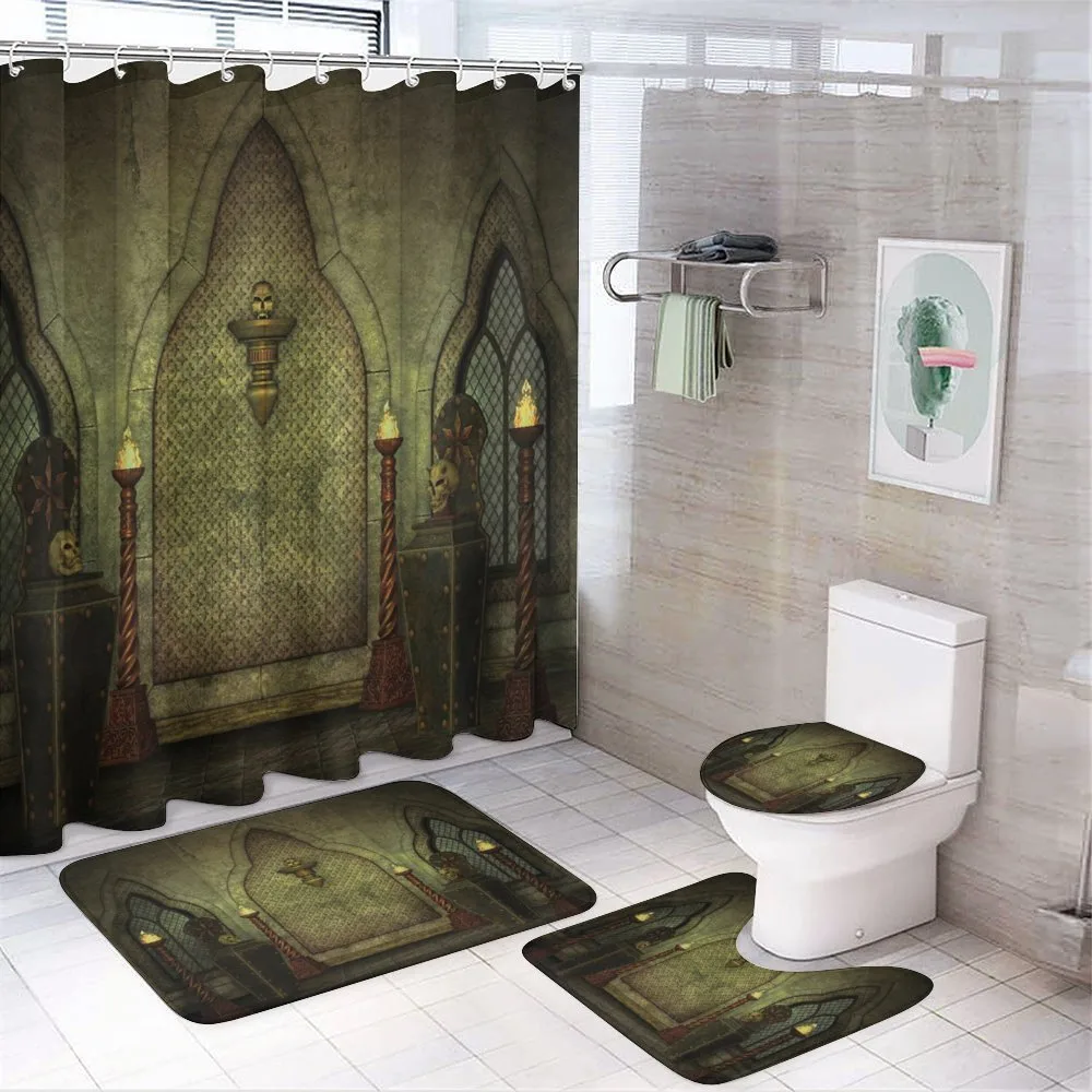 Fantasy Spooky Skull — 4-Piece Bathroom Set preview