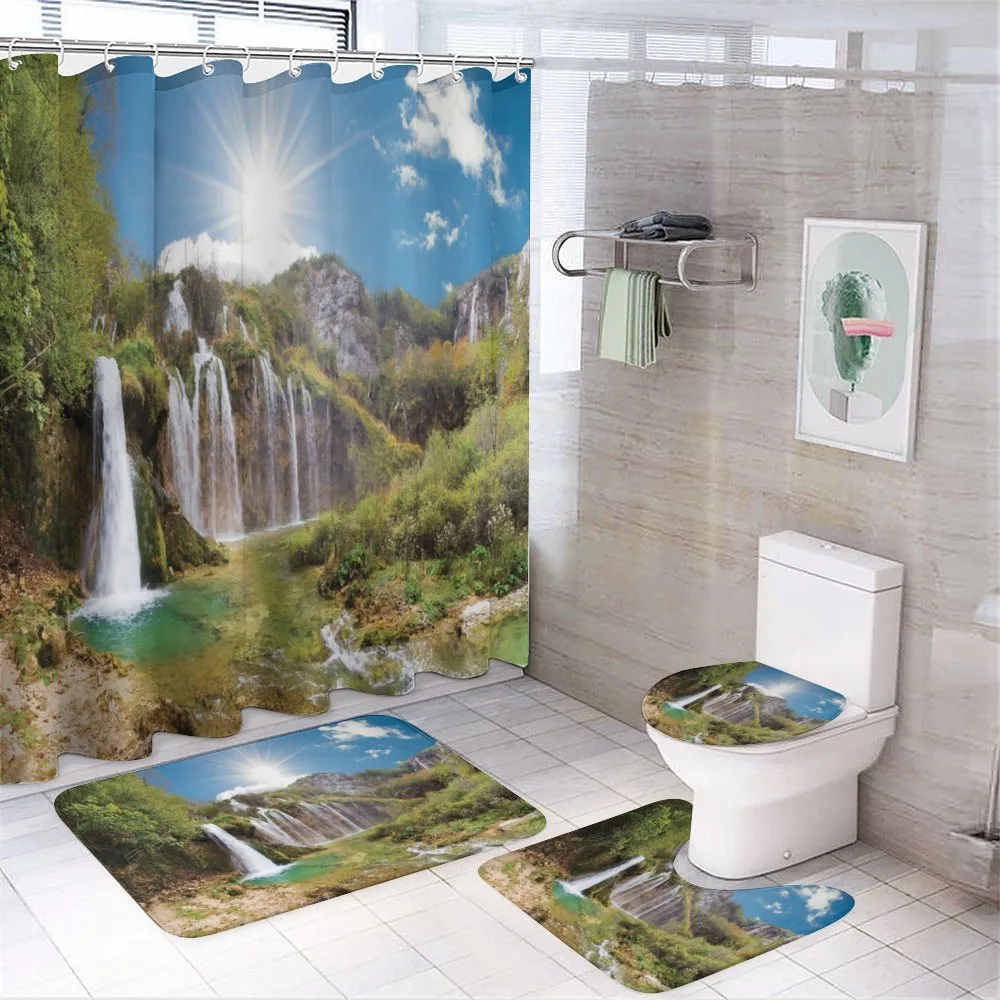 Magnificent Waterfalls Day — 4-Piece Bathroom Set preview