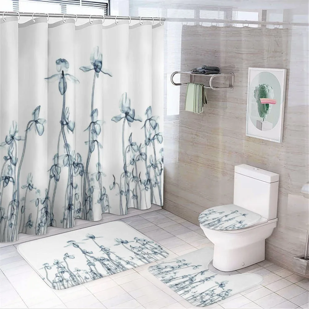 Orchids Floral Photo — 4-Piece Bathroom Set preview