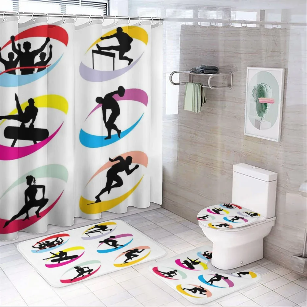 Sport Games Jogging — 4-Piece Bathroom Set preview