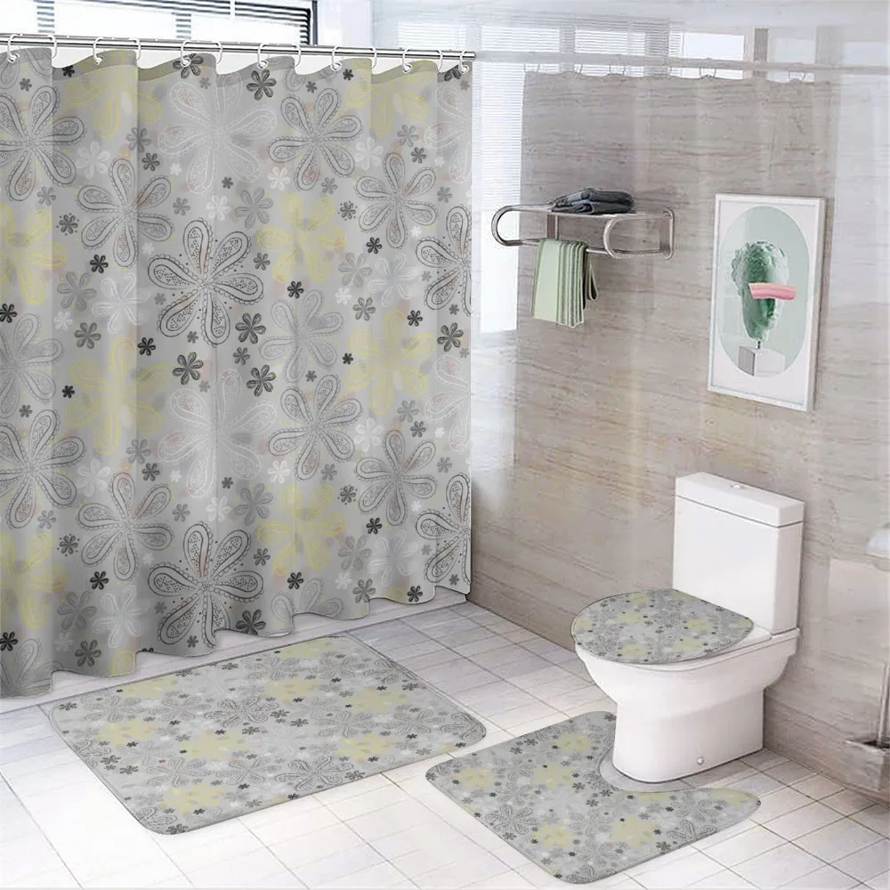 Style Yellow Flower — 4-Piece Bathroom Set preview