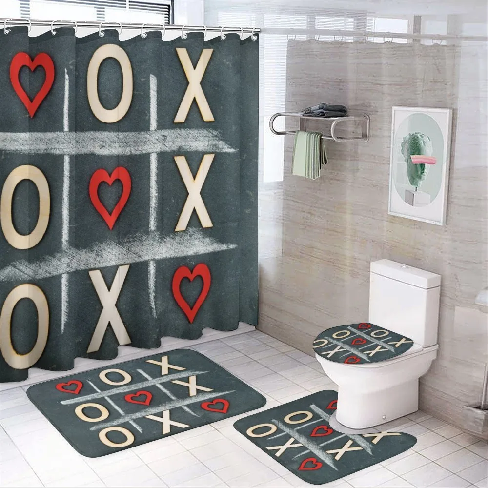 Vintage Style Chalk Written — 4-Piece Bathroom Set preview
