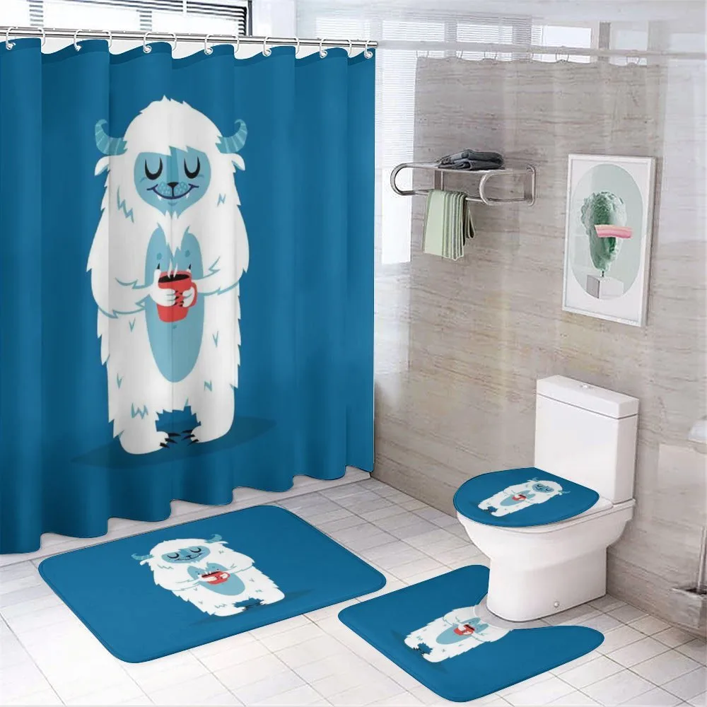 Yeti Coffee Cup Winter — 4-Piece Bathroom Set preview