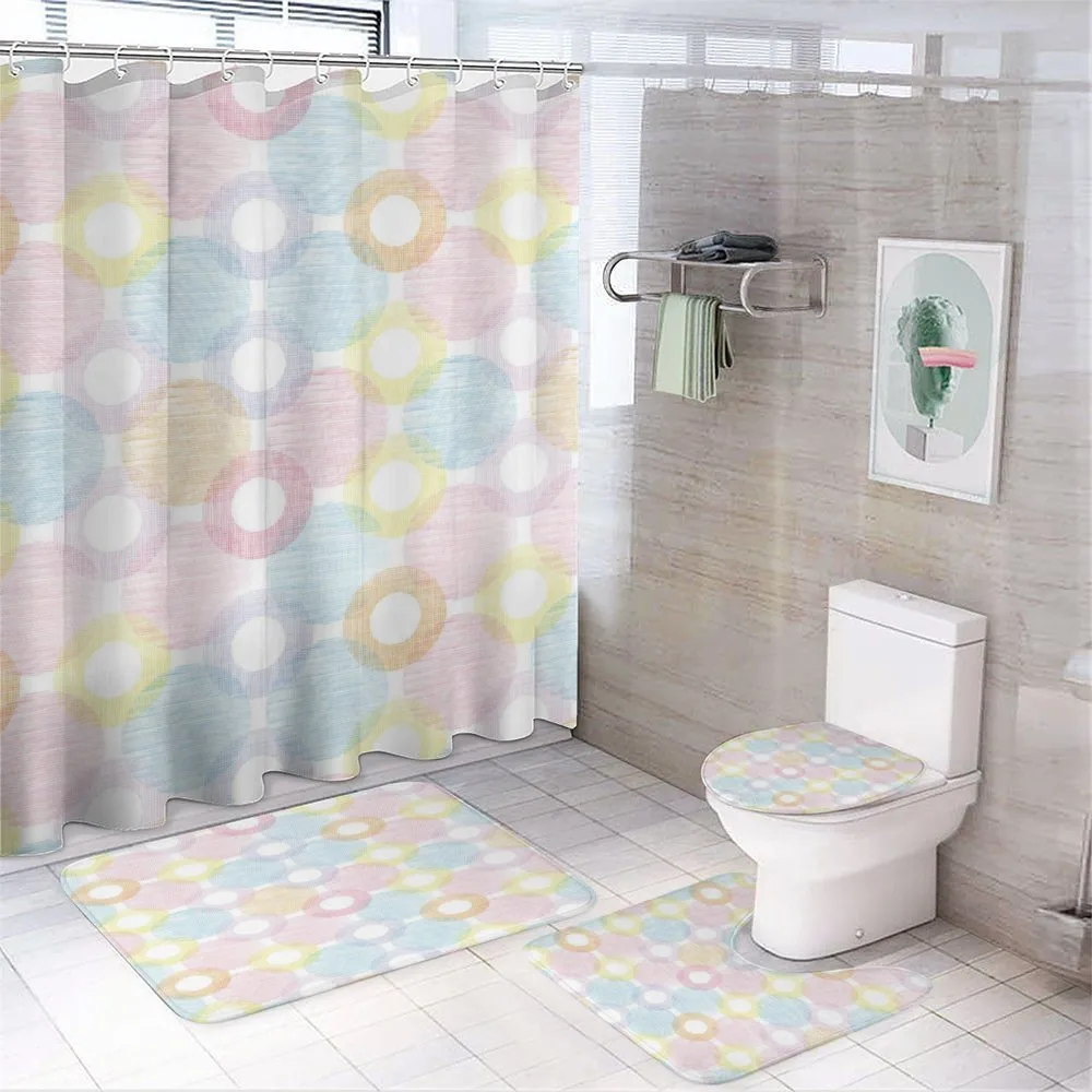 Big Spots Overlapping — 4-Piece Bathroom Set preview