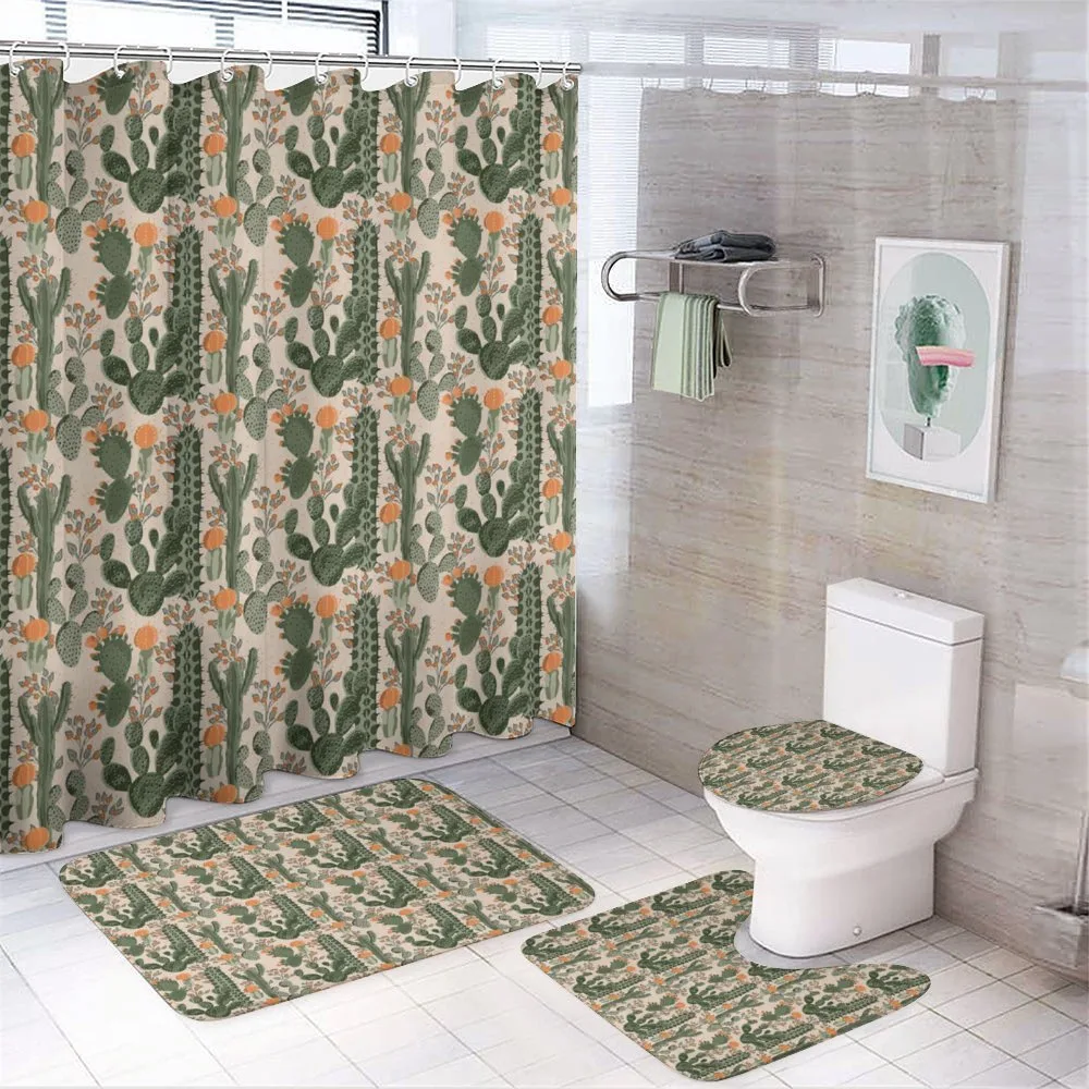 Desert Botany Cacti Flora — 4-Piece Bathroom Set preview
